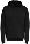 ONLY & SONS Hoodie "Ceres", Tunnelzug, K&auml;ngurutasche, f&uuml;r Herren, schwarz, XL