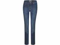 Jeans "Cici", Straight-Fit, Used-Look, Ziernähte, für Damen