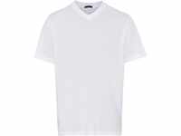 SCHIESSER Essentials T-Shirt, 2er-Pack, V-Ausschnitt, für Herren, weiß, XL