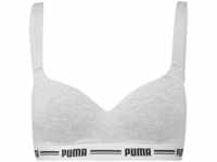 PUMA® Schalen-BH, bügellos, Logo, für Damen, grau, XS