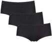 sloggi Basic+ Midislips, 3er-Pack, f&uuml;r Damen, schwarz, 38