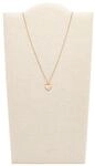 FOSSIL Damen Kette mit Anh&auml;nger " Vintage Iconic JF03018040", Edelstahl, ros&eacute;gold