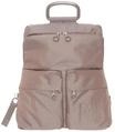 MANDARINA DUCK Rucksack, Emblem, Fronttaschen, uni, f&uuml;r Damen, braun, 99