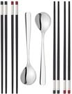ZWILLING Chopstick-Set, 10-teilig, silber|schwarz, 99