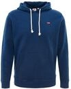 Levi's&reg; Hoodie, Kapuze, K&auml;ngurutasche, Label, uni, f&uuml;r Herren, blau, S