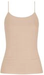 mey Emotion Top, Spaghetti-Tr&auml;ger, verstellbar, f&uuml;r Damen, beige, 44