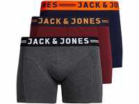 JACK & JONES Pants kurz, 3er-Pack, Logo-Bund, für Herren, rot, S