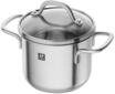 ZWILLING Kochtopf, Glasdeckel, silber