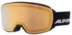 Skibrille "Alpina Nakiska", Doubleflex mirror, schwarz|gold, OneSize