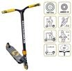 SIX DEGREES Stuntscooter 100 mm schwarz-kupferbraun, braun, 99