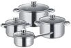 Berndes&reg; Kochtopf-Set, 4-teilig, silber