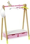 BABY born&reg; Puppen-Kleiderstange, mit Schubladen, rosa