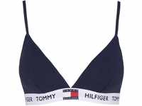 TOMMY HILFIGER Triangel-BH, Logo-Print, für Damen, blau, S