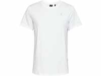 G-STAR RAW T-Shirt, Baumwolle, meliert, Rundhalsausschnitt, für Herren, weiß, XL