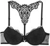 LASCANA Melissa Push-Up-BH, A-Cup, Spitze, f&uuml;r Damen, schwarz, 75 A