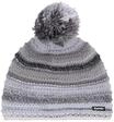 Eisbär&reg; Pudelm&uuml;tze, ''Mikata Pompon'', Strick, Farbverlauf, wei&szlig;|grau, OneSize