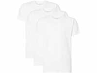Calvin Klein T-Shirt, Baumwolle, uni, für Herren, weiß, XL