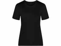 mey Emotion T-Shirt, Satin, für Damen, schwarz, 38