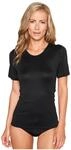 mey Emotion T-Shirt, Satin, f&uuml;r Damen, schwarz, 38