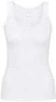 CALIDA Etude Toujours Unterhemd, Spitzen-Details, f&uuml;r Damen, wei&szlig;, XS