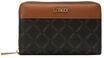 L.CREDI Langb&ouml;rse, Emblem, Logo-Print, f&uuml;r Damen, braun, 99
