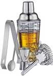 cilio Bar-Set "Cosmopolitan", 5-tlg., transparent|silber