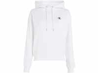 Calvin Klein Jeans Sweatshirt, Kapuze, Logo-Print, für Damen, weiß, XS