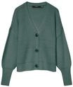 VERO MODA&reg; Pullover, V-Ausschnitt, f&uuml;r Damen, gr&uuml;n, XS