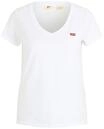 Levi's&reg; T-Shirt, V-Ausschnitt, Logo-Stickerei, f&uuml;r Damen, wei&szlig;, XS