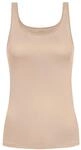 mey Emotion Top, breite Tr&auml;ger, U-Ausschnitt, f&uuml;r Damen, beige, 46