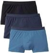 CALIDA Natural Benefit Pants, 3er-Pack, Single-Jersey, f&uuml;r Herren, schwarz|blau, M