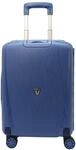 RONCATO 4-Rollen Trolley, Hartschale, Kreuzpackgurt, TSA-Schloss, blau, 55