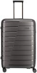 travelite 4 Doppelrollen-Trolley, Hartgep&auml;ck, TSA-Schloss, grau