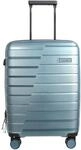 travelite 4-Doppelrollen-Trolley, Hartschale, Inneneinteilung, Kreuzspanngurte, blau,