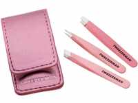 TWEEZERMAN® Micro Mini Tweezer Set, 3-Tlg., pink