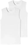SCHIESSER 95/5 Organic Cotton Unterhemd, 2er-Pack, Single-Jersey, f&uuml;r Herren, wei&szlig;,