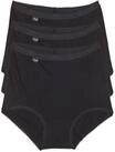 sloggi Basic+ Maxislip, 3er-Pack, f&uuml;r Damen, schwarz, 46