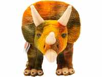 HERMANN Teddy COLLECTION® Kuscheltier Nashorn "Triceratops", 42 cm, orange
