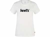 Levi's® T-Shirt, Kurzarm, Rundhals-Ausschnitt, uni, für Damen, weiß, L