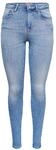 ONLY&reg; Jeanshose, Used-Waschung, Skinny, f&uuml;r Damen, blau, S/30