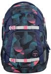 coocazoo Schulrucksack "Cloudy Peach", R&uuml;ckenpolster, Emblem, Muster-Mix, f&uuml;r