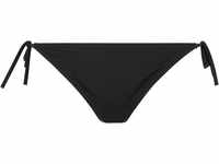 Calvin Klein Bikini-Unterteil, Logo-Print, seitliche Schnürung, für Damen, schwarz,
