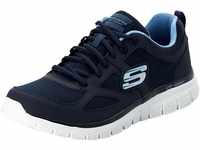 SKECHERS® Burns Sneaker "Agoura", Leder-Details, Mesh, für Herren, blau, 45