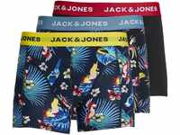 JACK & JONES Pants kurz, 3er-Pack, Logo-Bund, für Herren, blau, S