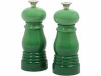 LE CREUSET® Salz- und Pfeffermühlen Mini-Set, Keramik-Mahlwerk, grün