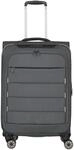 travelite 4-Doppelrollen-Trolley, Emblem, TSA-Schloss, grau, 67