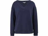comma, CASUAL IDENTITY Sweatshirt, V-Ausschnitt, für Damen, blau, 34