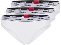 HUGO Stripe Slip, 3er-Pack, Logo-Bund, für Damen, weiß, S