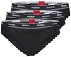 HUGO RED Stripe Slip, 3er-Pack, Logo-Bund, f&uuml;r Damen, schwarz, S
