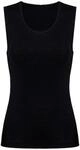 mey Exquisite Unterhemd, Rundhals, breite Tr&auml;ger, f&uuml;r Damen, schwarz, 42